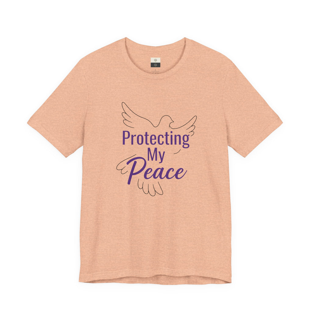 Protecting My Peace Tee — Dove Graphic Inspirational T‑Shirt