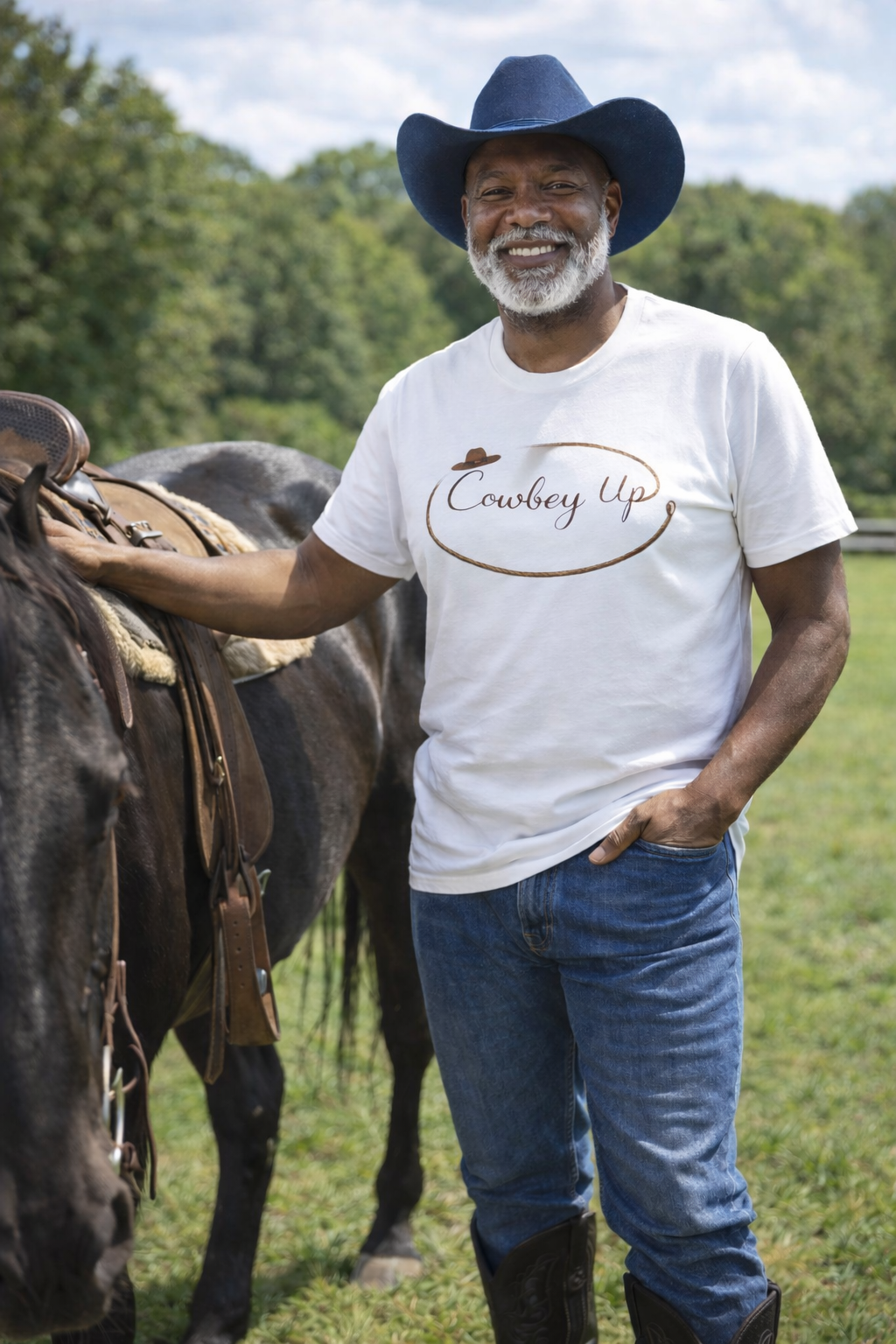 Cowboy Up Tee — Western Lasso Graphic T‑Shirt
