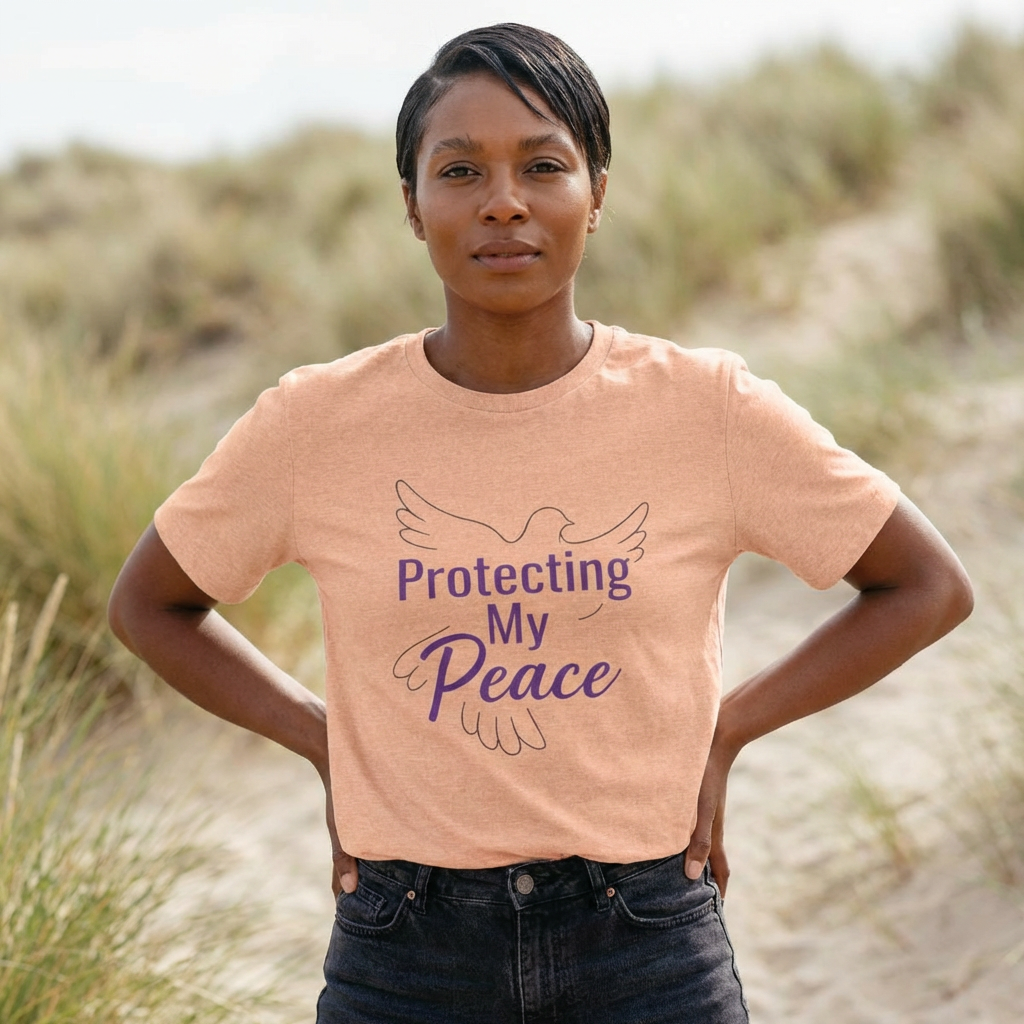 Protecting My Peace Tee — Dove Graphic Inspirational T‑Shirt