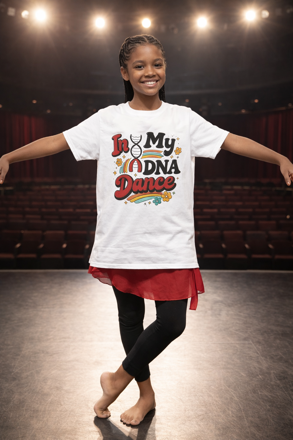 Youth Tee - "In My DNA Dance" Kids Dance Graphic Shirt