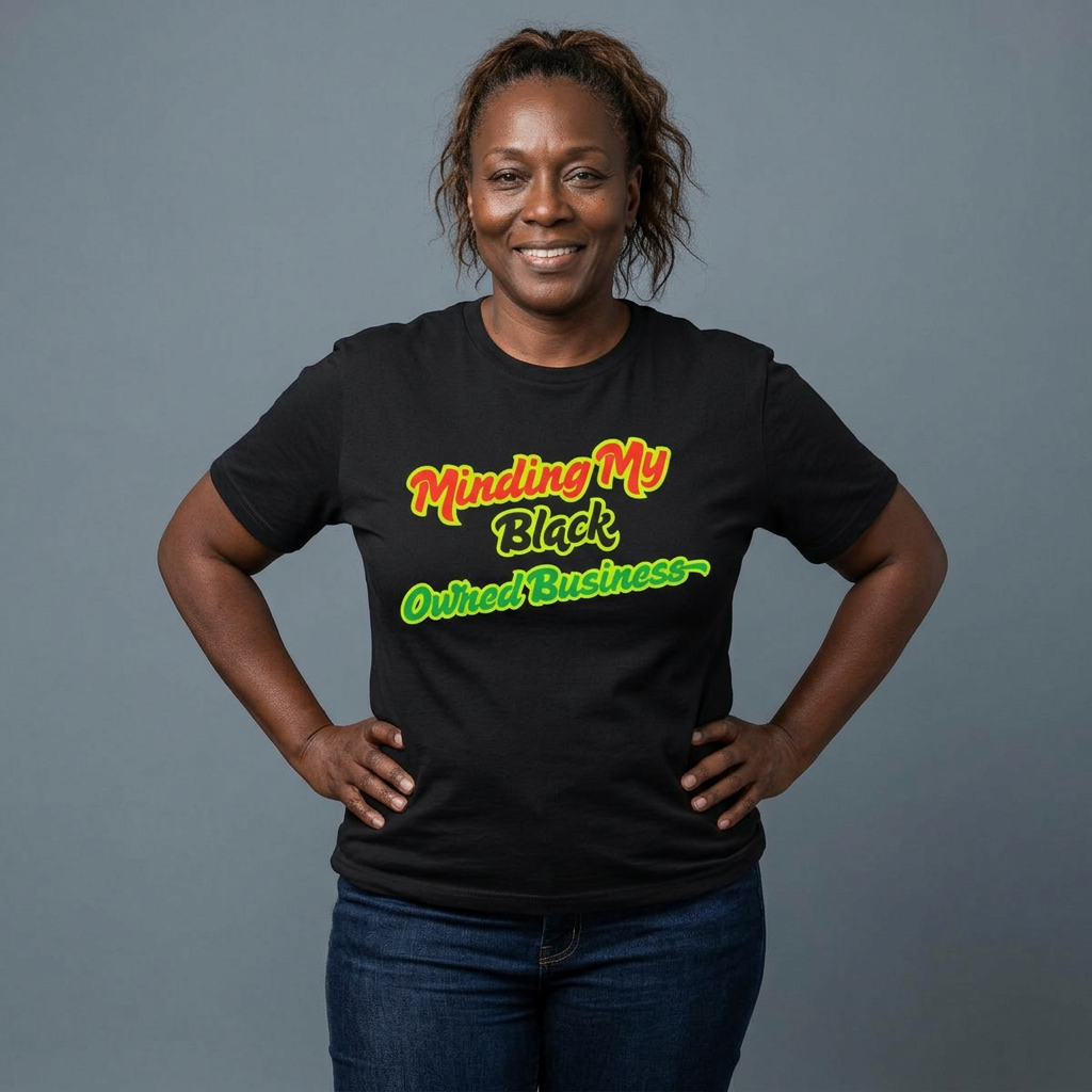 Minding My Black Owned Business Tee — Empowerment Pride Shirt