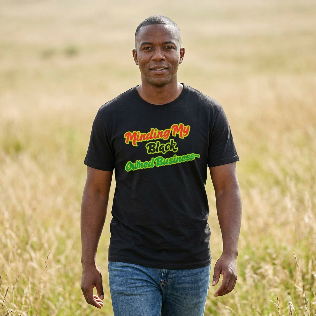 Minding My Black Owned Business Tee — Empowerment Pride Shirt
