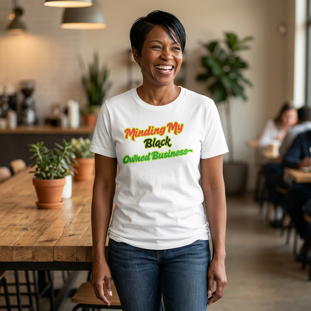 Minding My Black Owned Business Tee — Empowerment Pride Shirt