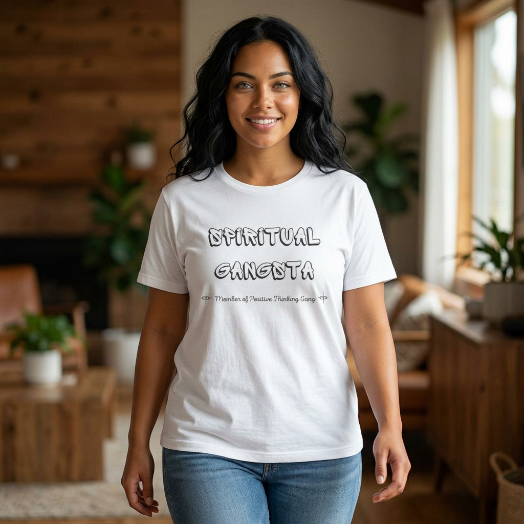 Spiritual Gangsta T‑Shirt — Member of Positive Thinking Gang