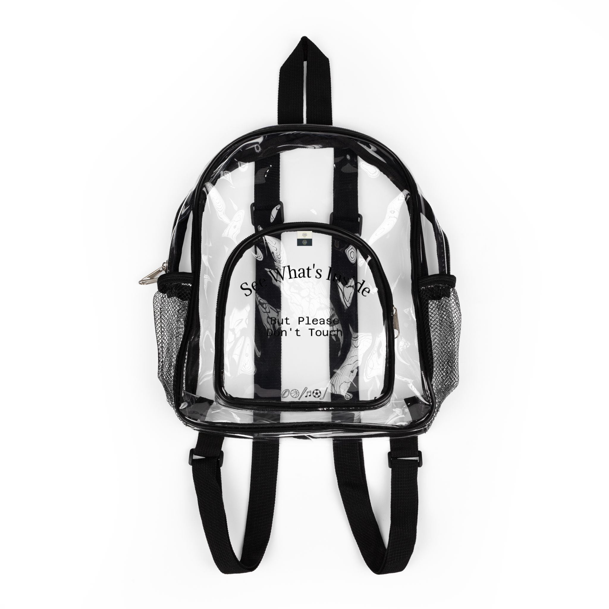 Clear Stadium Backpack | See What's Inside but Please Don't Touch -Transparent Bag